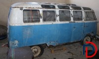 Lagerfund 1Oldtimer VW Bus Samba (Motor u. a. ausgebaut)