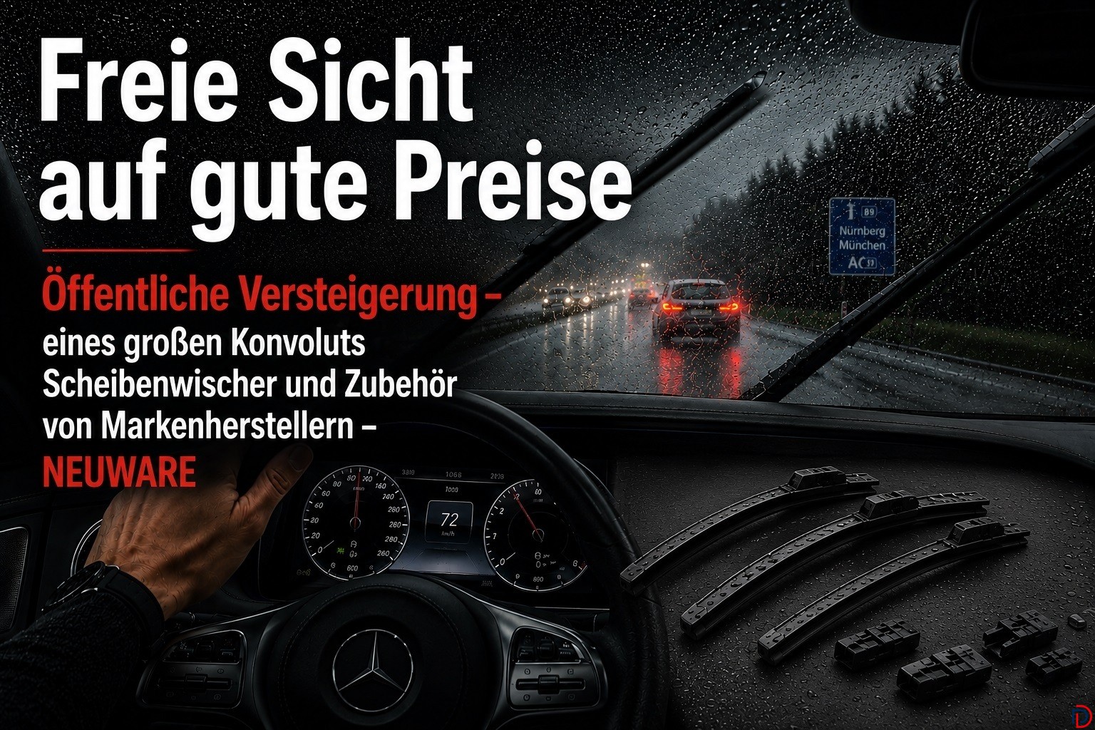 Public Auction – 15 July 2026 Large-Scale Offering of Brand-New Windshield Wipers, Accessories, Point-of-Sale Displays and Promotional Materials